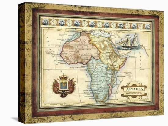 Map of Africa-Vision Studio-Stretched Canvas