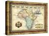 Map of Africa-Vision Studio-Stretched Canvas