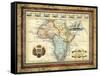 Map of Africa-Vision Studio-Framed Stretched Canvas