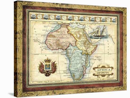 Map of Africa-Vision Studio-Stretched Canvas