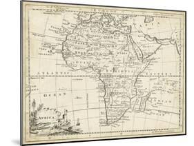 Map of Africa-T. Jeffreys-Mounted Art Print
