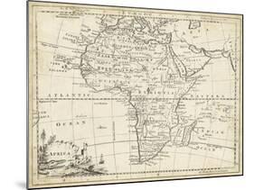 Map of Africa-T. Jeffreys-Mounted Art Print