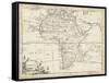 Map of Africa-T. Jeffreys-Framed Stretched Canvas