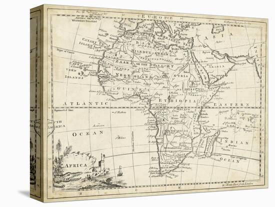 Map of Africa-T. Jeffreys-Stretched Canvas