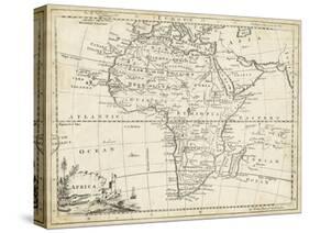 Map of Africa-T. Jeffreys-Stretched Canvas