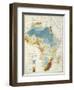 Map Of Africa-null-Framed Premium Giclee Print