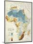Map Of Africa-null-Mounted Premium Giclee Print