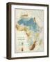 Map Of Africa-null-Framed Giclee Print