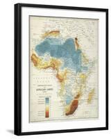 Map Of Africa-null-Framed Giclee Print