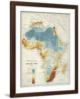 Map Of Africa-null-Framed Giclee Print