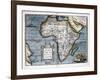 Map of Africa-Abraham Ortelius-Framed Art Print