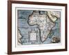 Map of Africa-Abraham Ortelius-Framed Art Print