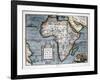 Map of Africa-Abraham Ortelius-Framed Art Print