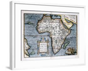 Map of Africa-Abraham Ortelius-Framed Art Print