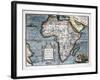 Map of Africa-Abraham Ortelius-Framed Art Print