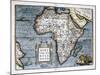 Map of Africa-Abraham Ortelius-Mounted Art Print