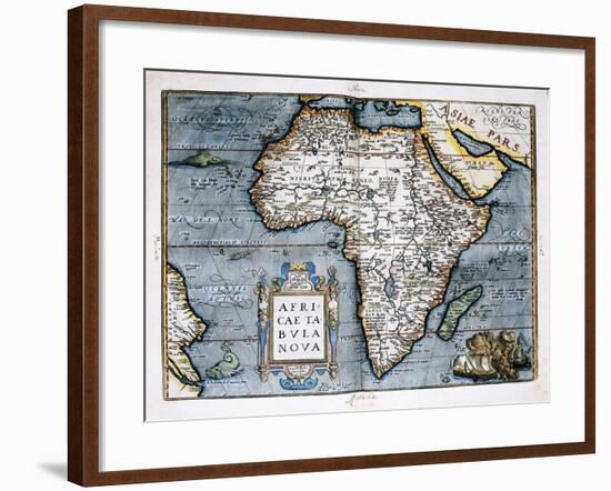 Map of Africa-Abraham Ortelius-Framed Art Print