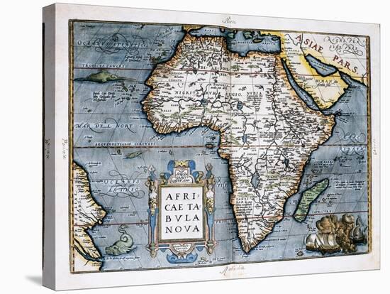 Map of Africa-Abraham Ortelius-Stretched Canvas