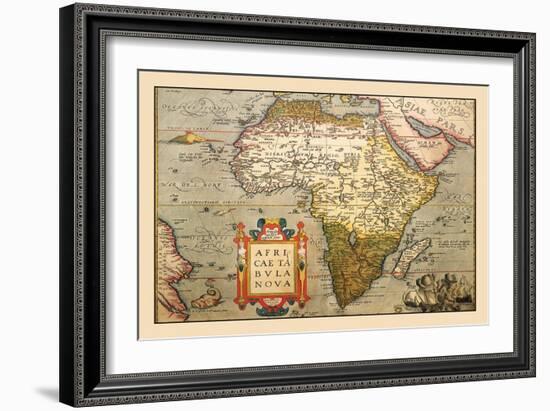 Map of Africa-Abraham Ortelius-Framed Art Print