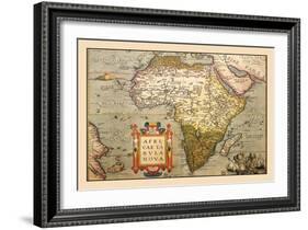 Map of Africa-Abraham Ortelius-Framed Art Print