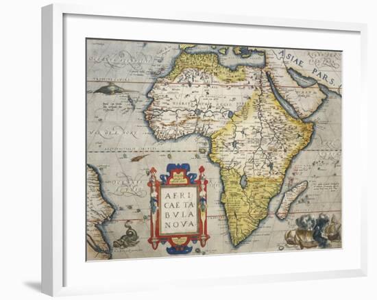 Map of Africa-null-Framed Giclee Print