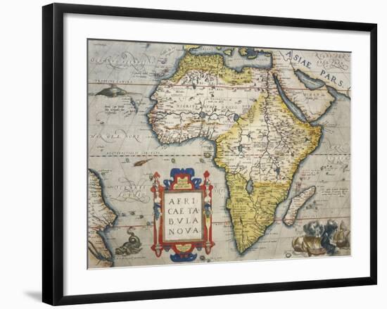 Map of Africa-null-Framed Giclee Print