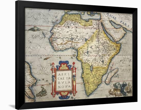 Map of Africa-null-Framed Giclee Print