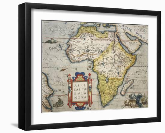 Map of Africa-null-Framed Giclee Print