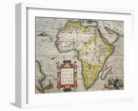 Map of Africa-null-Framed Giclee Print