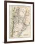 Map of Agentina, Uruguay, and Paraguay in the 1870s-null-Framed Giclee Print