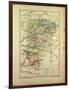 Map of Aisne France-null-Framed Giclee Print