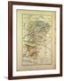 Map of Aisne France-null-Framed Giclee Print