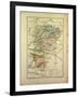 Map of Aisne France-null-Framed Giclee Print