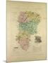 Map of Aisne France-null-Mounted Giclee Print