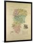 Map of Aisne France-null-Framed Giclee Print