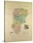 Map of Aisne France-null-Stretched Canvas