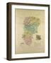 Map of Aisne France-null-Framed Giclee Print