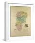 Map of Aisne France-null-Framed Giclee Print