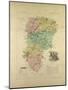 Map of Aisne France-null-Mounted Giclee Print