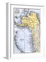 Map of Alaska, the Aleutian Islands, and British Columbia, 1872-null-Framed Giclee Print