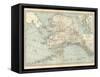 Map of Alaska. United States. Inset Maps of Sitka, and Aleutian Islands-Encyclopaedia Britannica-Framed Stretched Canvas