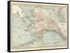 Map of Alaska. United States. Inset Maps of Sitka, and Aleutian Islands-Encyclopaedia Britannica-Framed Stretched Canvas