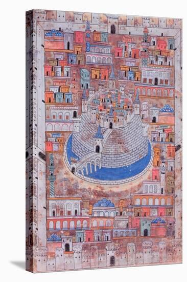 Map of Aleppo, C.1600-null-Stretched Canvas