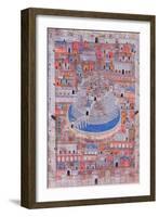 Map of Aleppo, C.1600-null-Framed Giclee Print