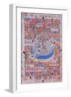 Map of Aleppo, C.1600-null-Framed Giclee Print