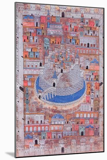 Map of Aleppo, C.1600-null-Mounted Giclee Print