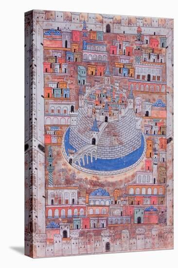 Map of Aleppo, C.1600-null-Stretched Canvas