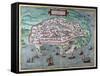 Map of Alexandria, Egypt, 17th Century-null-Framed Stretched Canvas