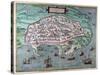 Map of Alexandria, Egypt, 17th Century-null-Stretched Canvas