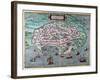 Map of Alexandria, Egypt, 17th Century-null-Framed Giclee Print